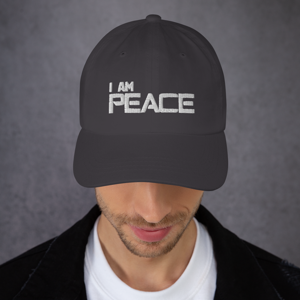 Motivational Cap "I AM PEACE" Law of Attraction Classic Dad hat