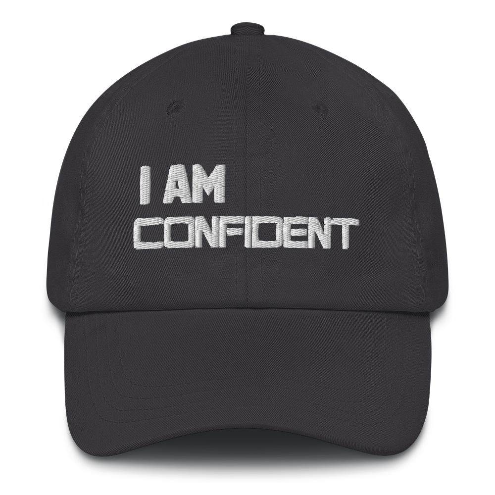Motivational Cap " I AM CONFIDENT" Inspiring Law of Affirmation Embroidery Classic Dad hat