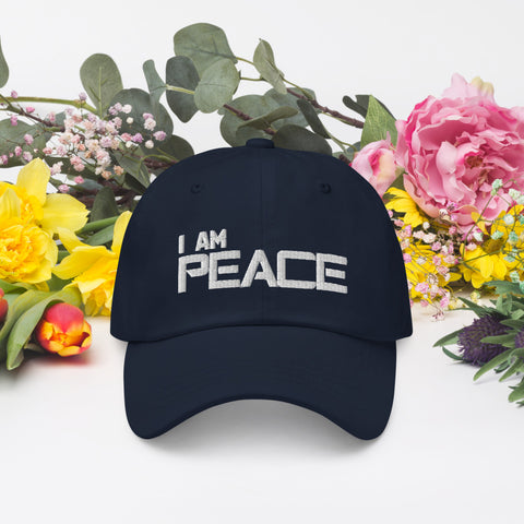 Motivational Cap "I AM PEACE" Law of Affirmation Embroidery Classic Dad hat