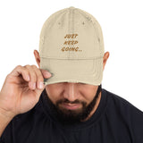 Motivational Cap "Keep Going" Law of Affirmation Distressed Dad Hat
