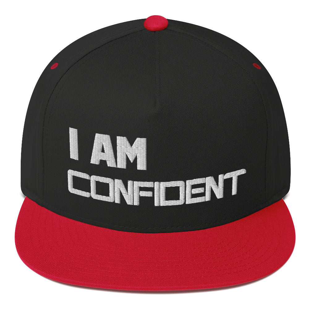Motivational Cap, " I AM CONFIDENT" Inspiring Law of Affirmation Embroidery Flat Bill Hat