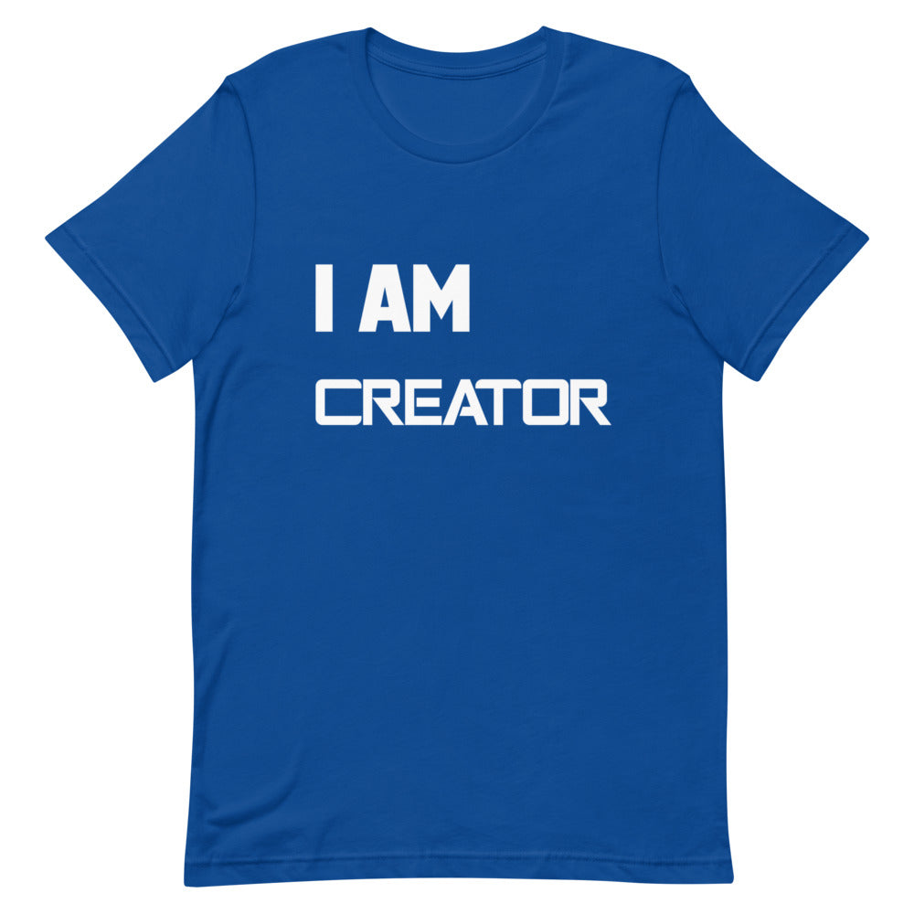 Motivational T-Shirt " I AM CREATOR" Law of Affirmation Short-Sleeve Unisex T-Shirt