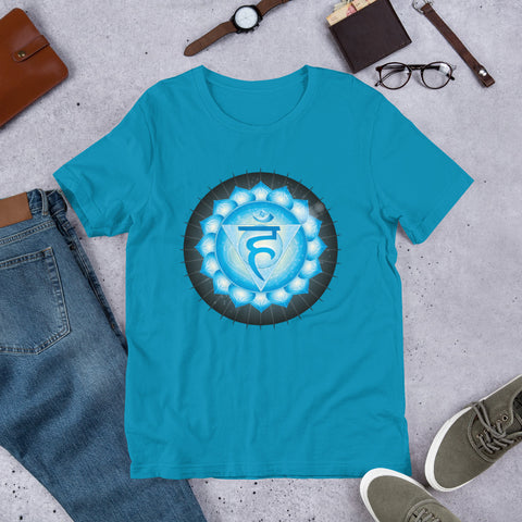 Chakra T-Shirt "OM Cosmic Energy" Spiritual Healing  Short-Sleeve Unisex T-Shirt
