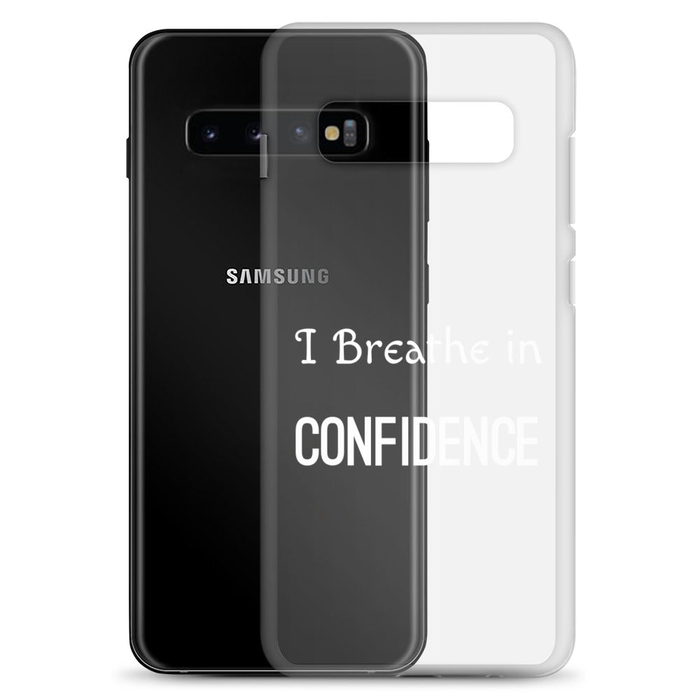 Motivational Samsung mobile case "I Breathe Confidence" Law of Affirmation Samsung Mobile Case