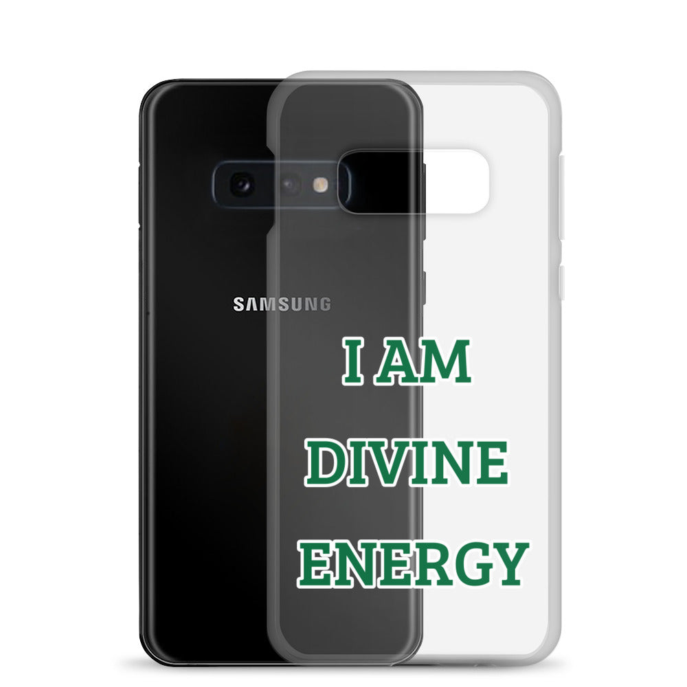 Samsung Mobile Case "I AM DIVINE ENERGY" Motivational Law of Affirmation Samsung Mobile Phone Case