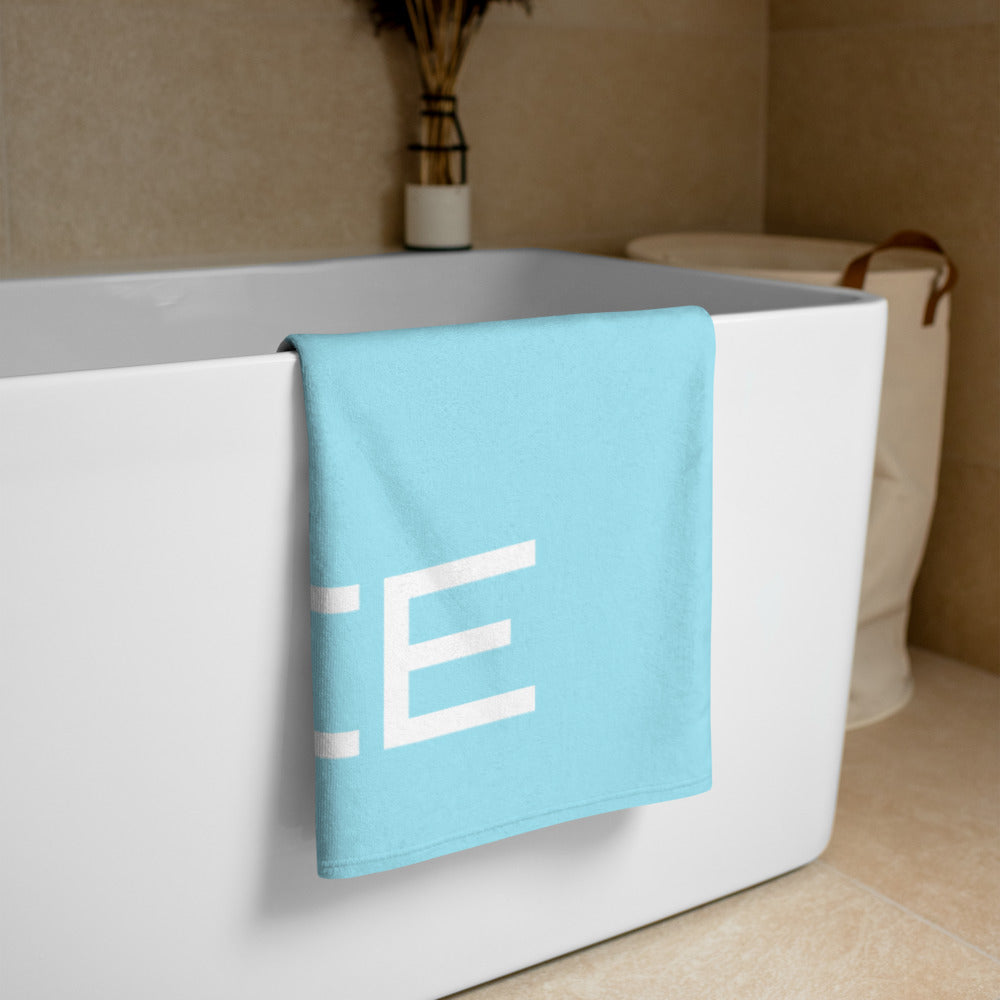 Motivational Towel "I AM PEACE" Inspiring Law of Affirmation Beach Towel