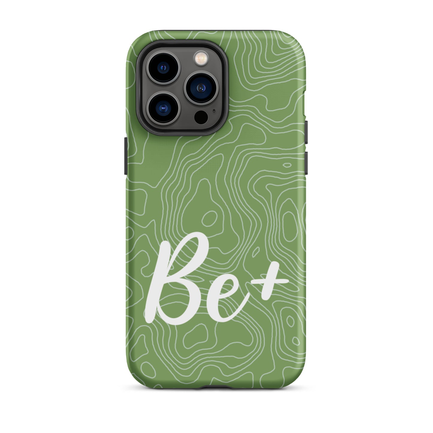 Tough iPhone case Durable Crack proof iPhone Case "Be Positive" Moticational Mobile Case