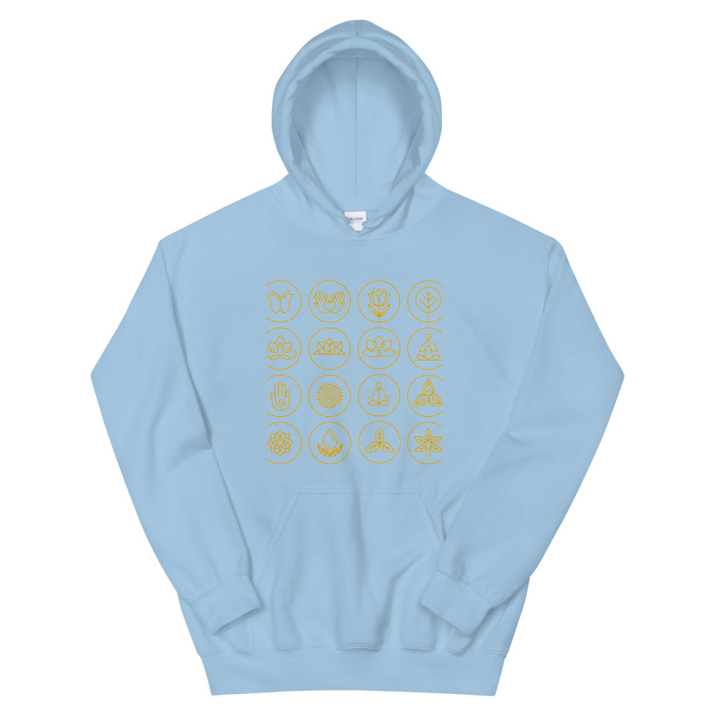 Chakra Unisex Hoodie "Golden Chakra" customized Chakra life Unisex Hoodie