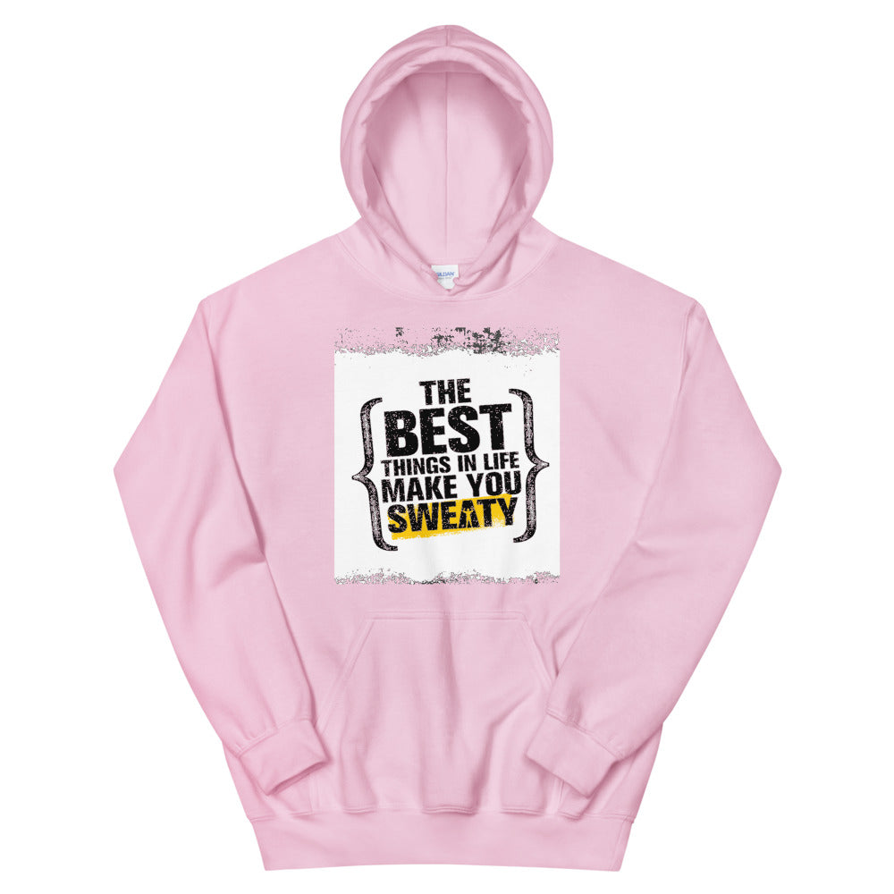 Motivational Hoodie "THE BEST THING OF LIFE" Inspiring Law of Affirmation Unisex Hoodie