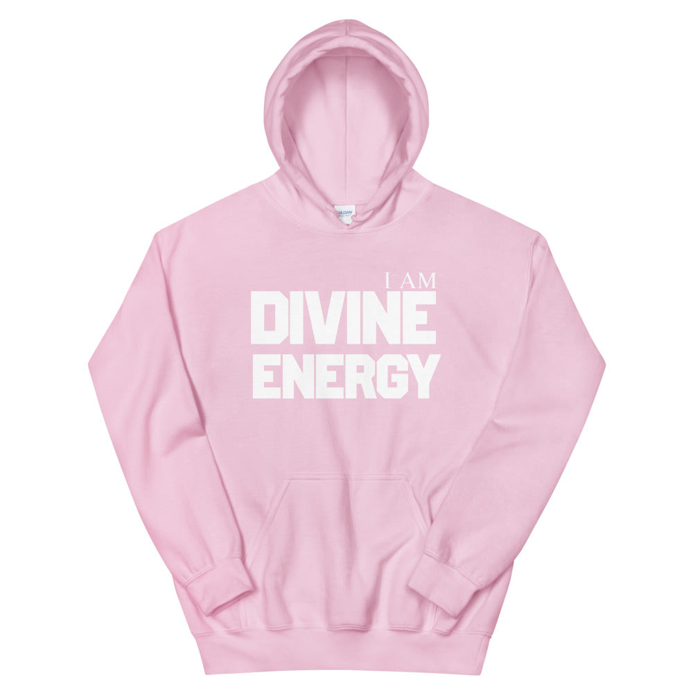 Motivational Hoodie " I AM DIVINE ENERGY" Inspiring Law of Affirmation Unisex Hoodie