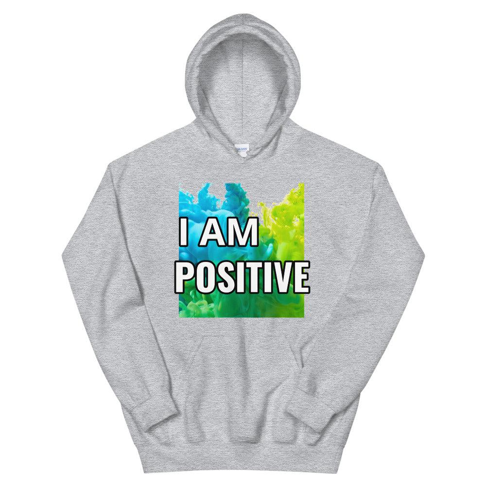 Motivational Hoodie" I AM POSITIVE" Inspiring Law of affirmation Unisex Hoodie