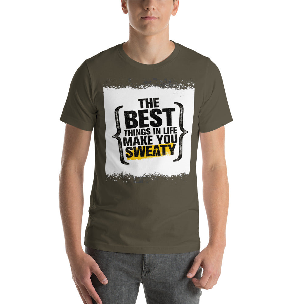 Motivational T-Shirt "THE BEST THING IN LIFE" Positive Inspiring Short-Sleeve Unisex T-Shirt