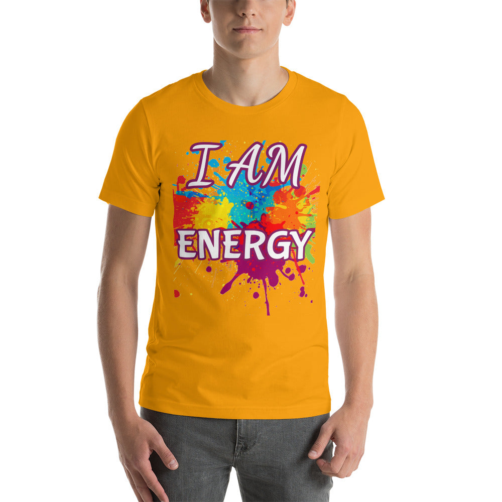 Motivational T-Shirt " I AM ENERGY" Law of Affirmation Short-Sleeve Unisex T-Shirt