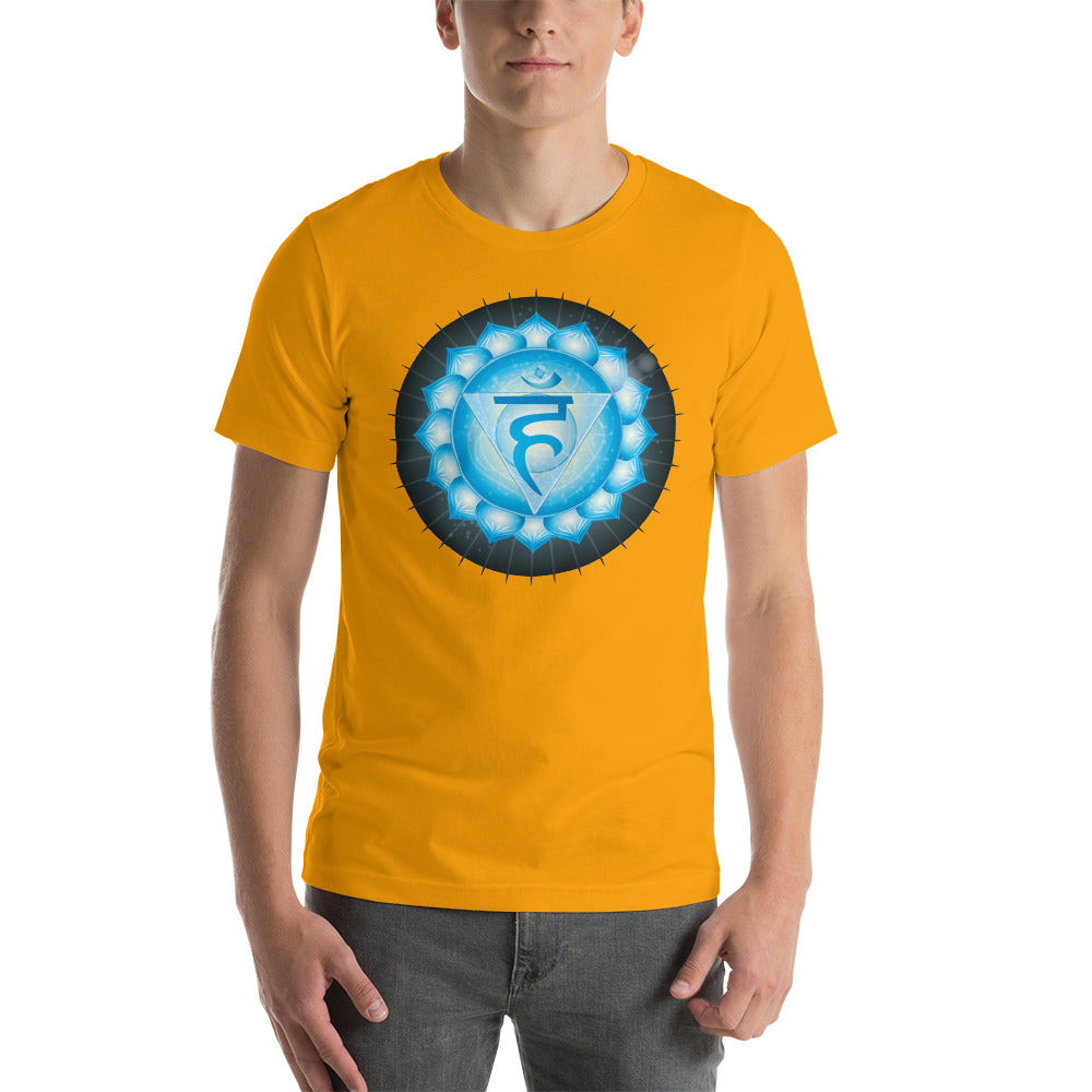Chakra T-Shirt "OM Cosmic Energy" Spiritual Healing Short-Sleeve Unisex T-Shirt