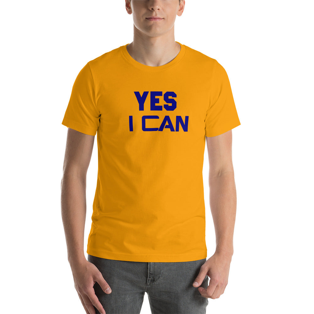 Motivational T-Shirt "YES I CAN" Inspiring Law of Attraction Short-Sleeve Unisex T-Shirt