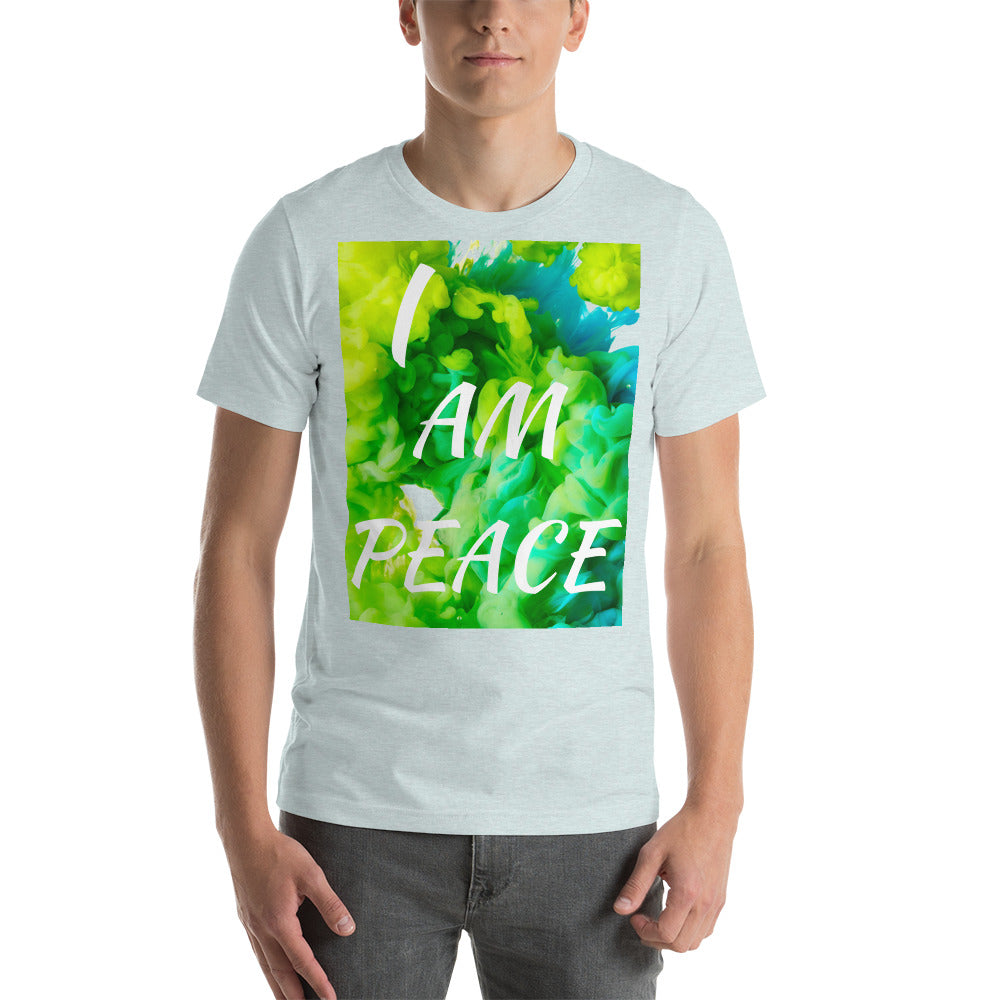 Motivational T-Shirt "I AM PEACE" customized Law of Affirmation Short-Sleeve Unisex T-Shirt
