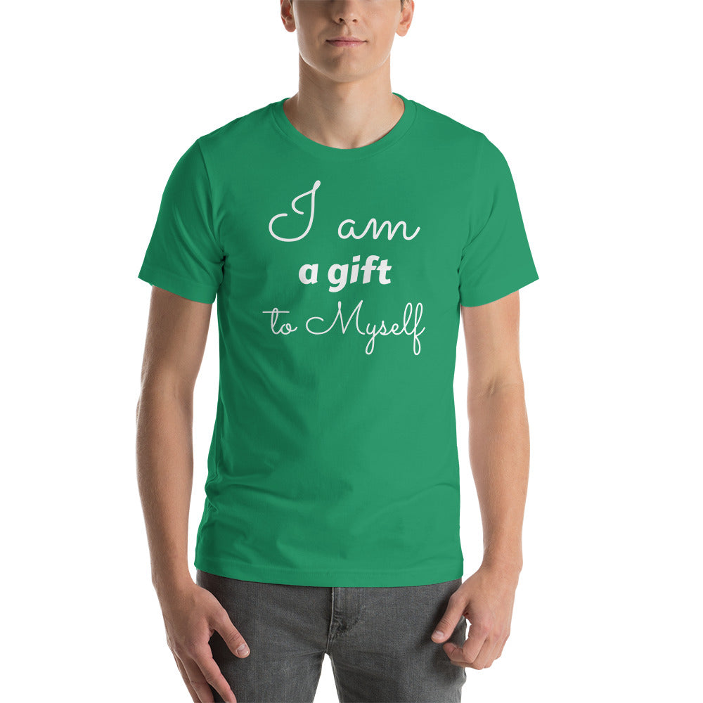Motivational T-Shirt "I am a Gift" Law of Affirmation Short-Sleeve Unisex T-Shirt