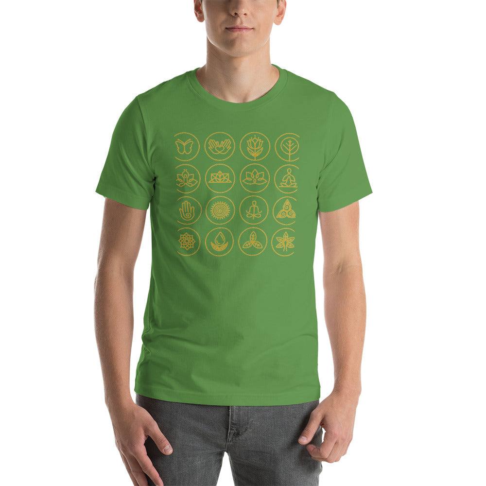 Chakra Unisex T-Shirt "Chakra Symbol" Healing Short-Sleeve Unisex T-Shirt