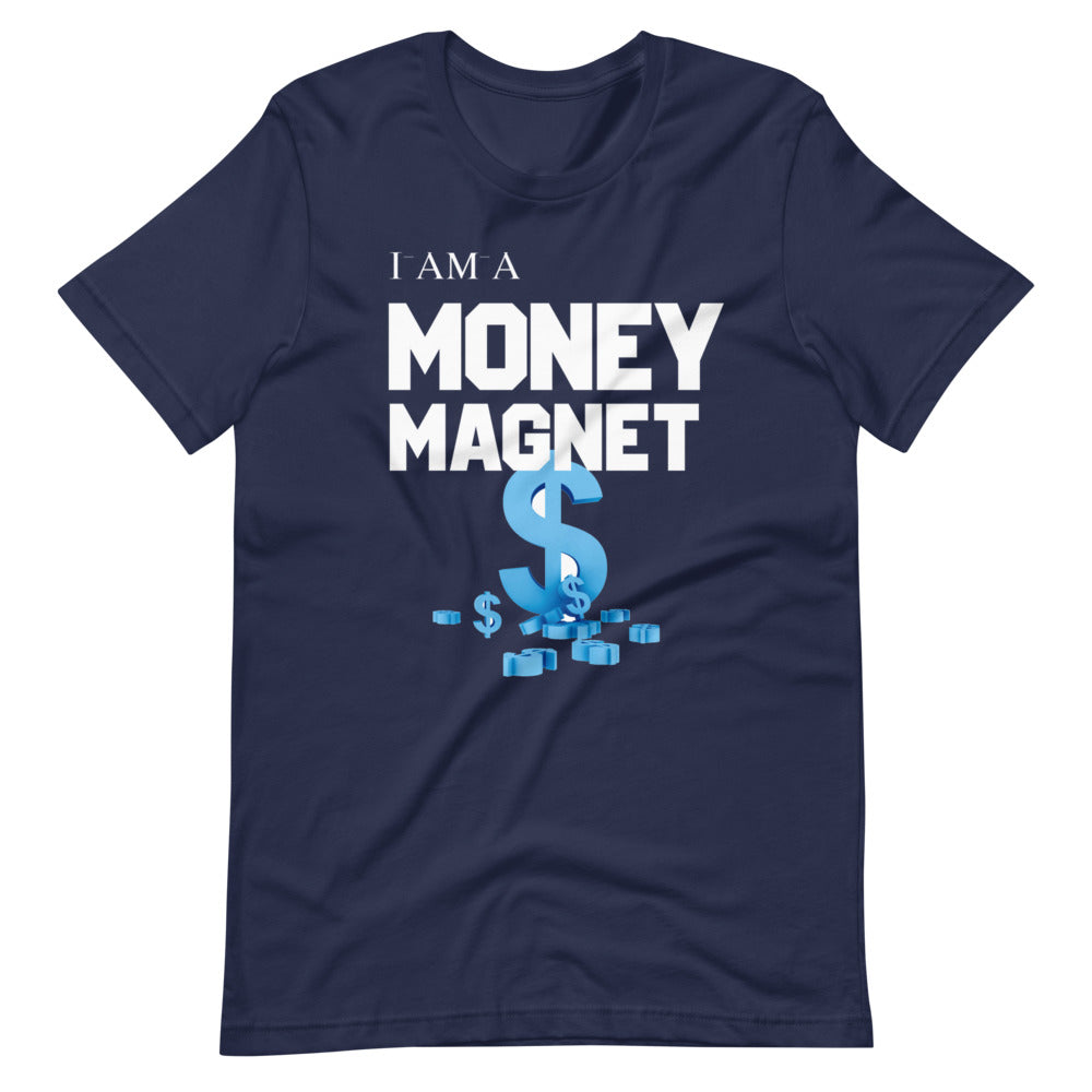Motivational Unisex T-Shirt "I AM MONEY MAGNET" Law of Attraction Short-Sleeve Unisex T-Shirt