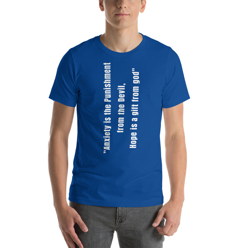 Motivational Unisex T-Shirt "Hope is a gift of God" Short-Sleeve Unisex T-Shirt
