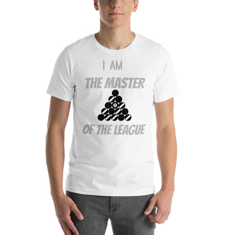 Exclusive Billiard T-Shirt "Master of League"  Short-Sleeve Unisex T-Shirt for Snooker player