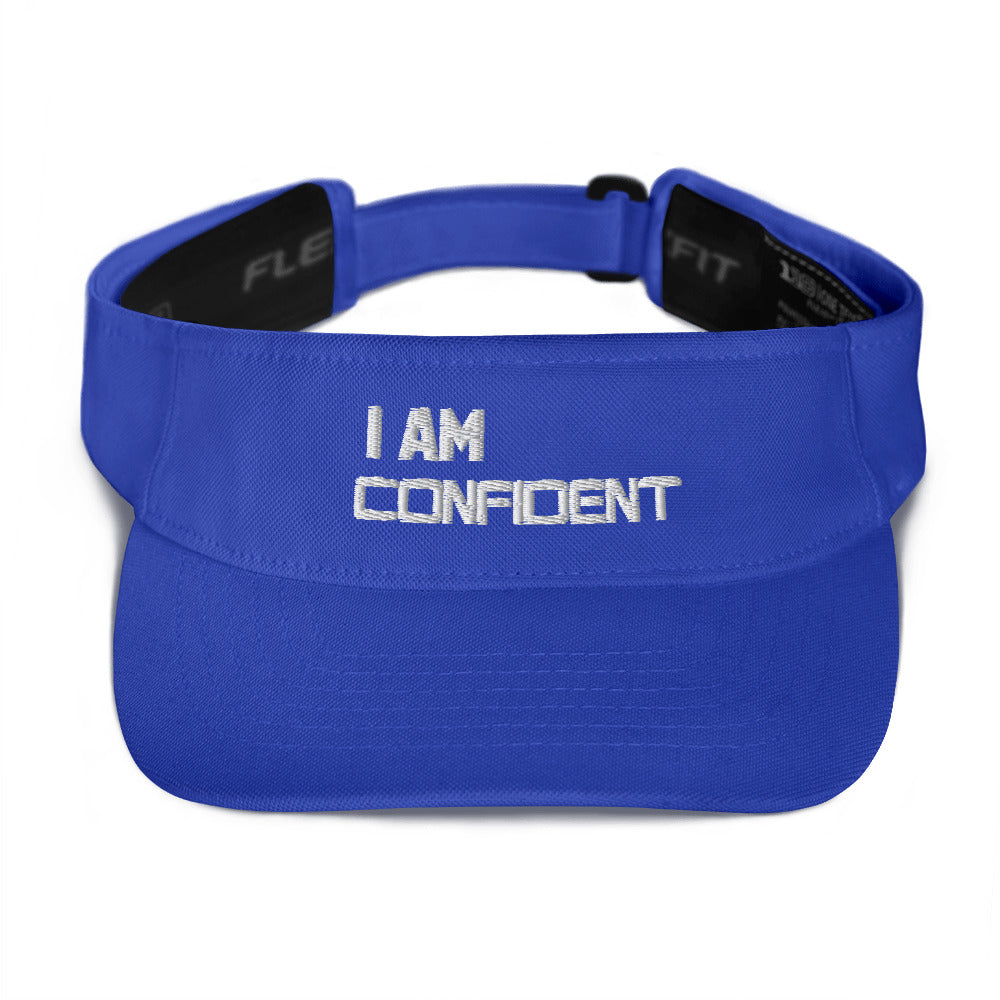 Motivational Visor "I AM CONFIDENT" Law of Affirmation Embroidery Golf Playing Visor
