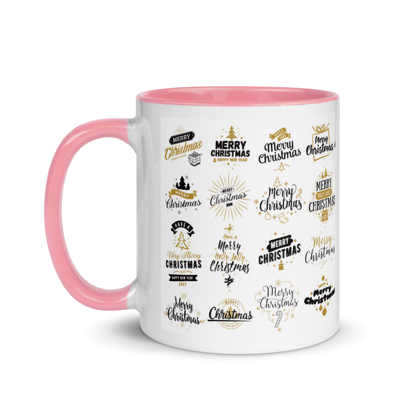 Christmas Gift Mug customized Ceramic Coffee Mug with Color Inside