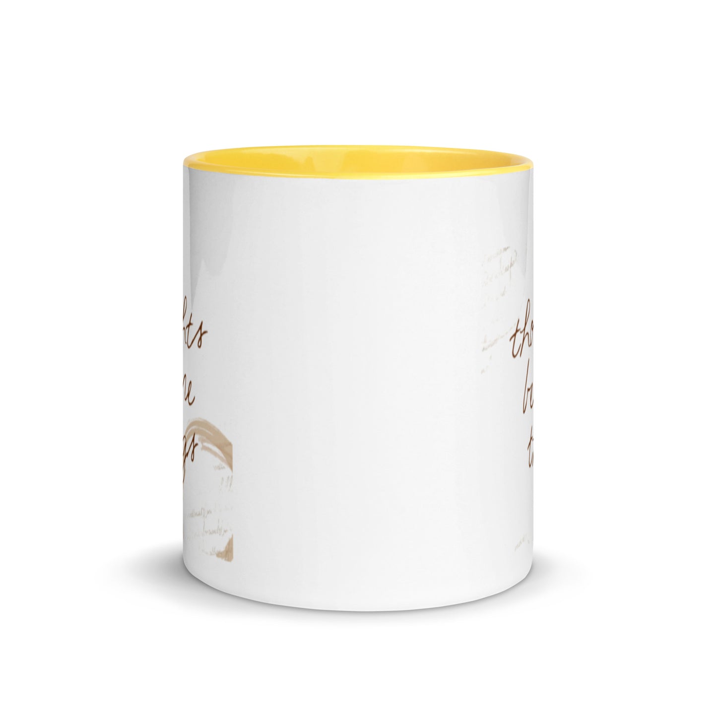 Motivational Mug "THOUGHTS BECOME THINGS" Law of Affirmation Coffee Mug Dishwasher & microwave safe