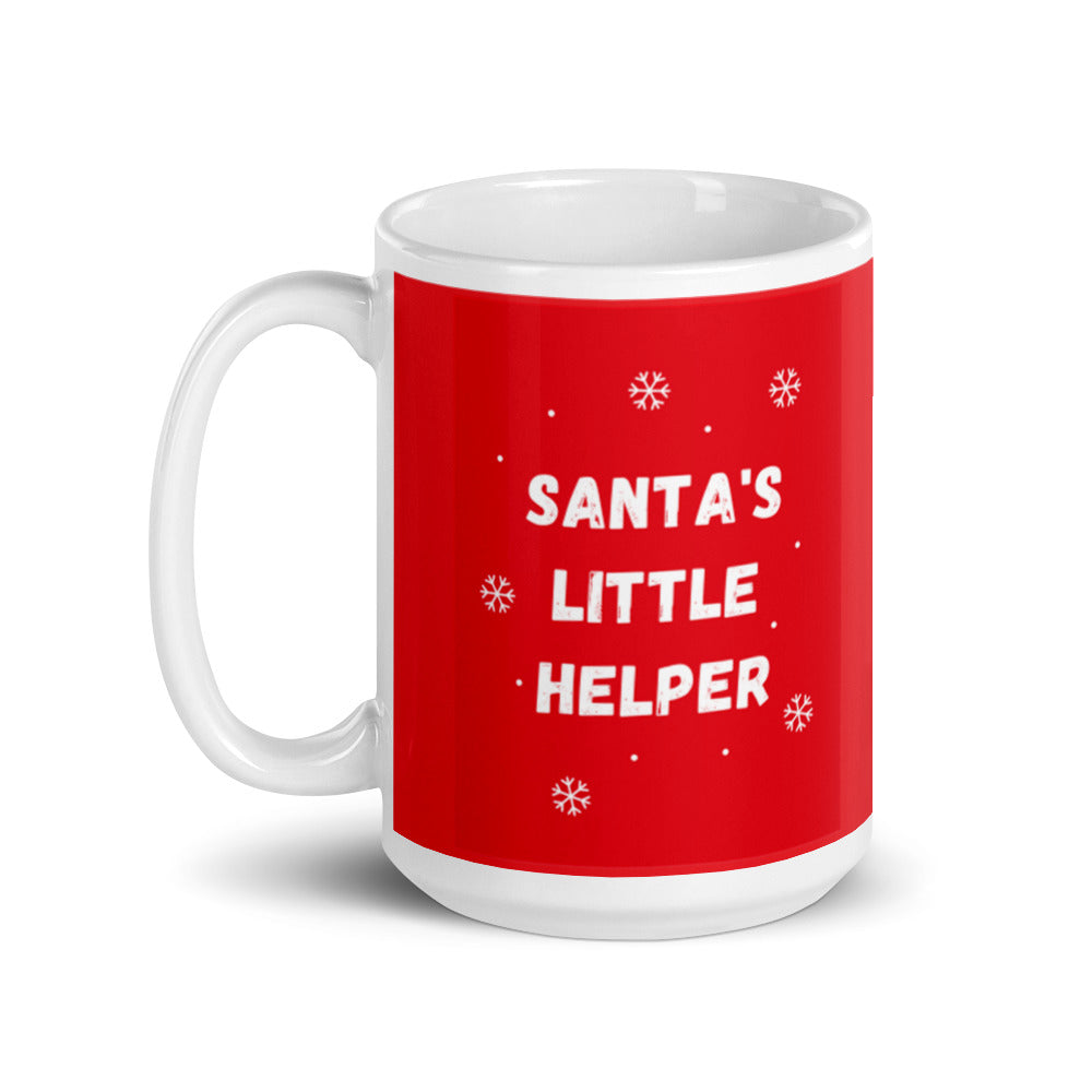 Christmas Gift Mug "Santa's Little Helper" Holiday Season Gift mug