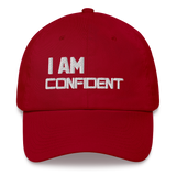 Motivational Cap  "I AM CONFIDENT" Law of Affirmation Embroidery Dad hat