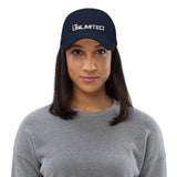 Motivational Cap " I AM UNLIMITED" Inspiring Law of affirmation Embroidery Classic  Dad hat
