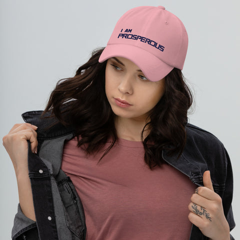 Motivational Cap " I AM PROSPEROUS " Inspiring Law of affirmation Classic Dad hat