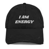 Motivational Cap " I am Energy" Law of Affirmation Distressed Dad Hat