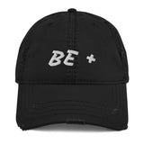 Motivational Cap "Be Positive" Law of Affirmation Distressed Dad Hat