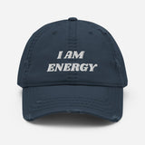 Motivational Cap " I am Energy" Law of Affirmation Distressed Dad Hat