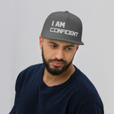 Motivational Cap, " I AM CONFIDENT"  Inspiring Law of Affirmation Embroidery Flat Bill Hat