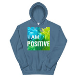 Motivational Hoodie" I AM POSITIVE"  Inspiring Law of affirmation Unisex Hoodie