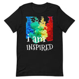Motivational  T-Shirt " I AM INSPIRED" Inspiring Law of Affirmation Short-Sleeve Unisex T-Shirt