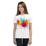 Youth T-Shirt " I AM HAPPY" Positive Motivational & Inspiring Youth Short Sleeve T-Shirt