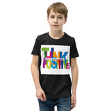Motivational  Youth   T-Shirt "THINK POSITIVE"  Inspiring Youth Unisex Short Sleeve T-Shirt