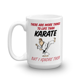 karate coffee mug