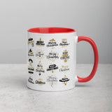 Christmas Gift Mug customized Ceramic Coffee Mug with Color Inside