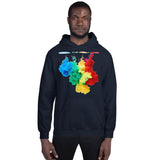 Motivational Hoodie "LIFE IS SO COLORFUL" Positive Inspirational Unisex Hoodie