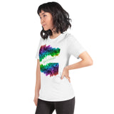 Motivational  T-Shirt "Life Is Colorful" Positive Inspiring Short-Sleeve Unisex T-Shirt