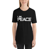 Motivational Unisex T-Shirt "I AM PEACE"  law of Attraction Short-Sleeve Unisex T-Shirt