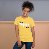 Motivational Unisex T-Shirt  "I AM THAT I AM" Law of Attraction Short-Sleeve Unisex T-Shirt