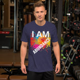 Motivational Unisex T-Shirt "I AM ABUNDANCE"   Inspiring Unisex T-Shirt