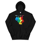 Motivational Hoodie "LIFE IS SO COLORFUL" Positive Inspirational Unisex Hoodie