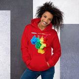 Motivational Hoodie "LIFE IS SO COLORFUL" Positive Inspirational Unisex Hoodie