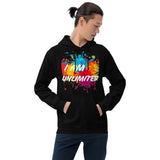 Motivational  Hoodie " I AM UNLIMITED" Inspiring Law of Affirmation Unisex Hoodie